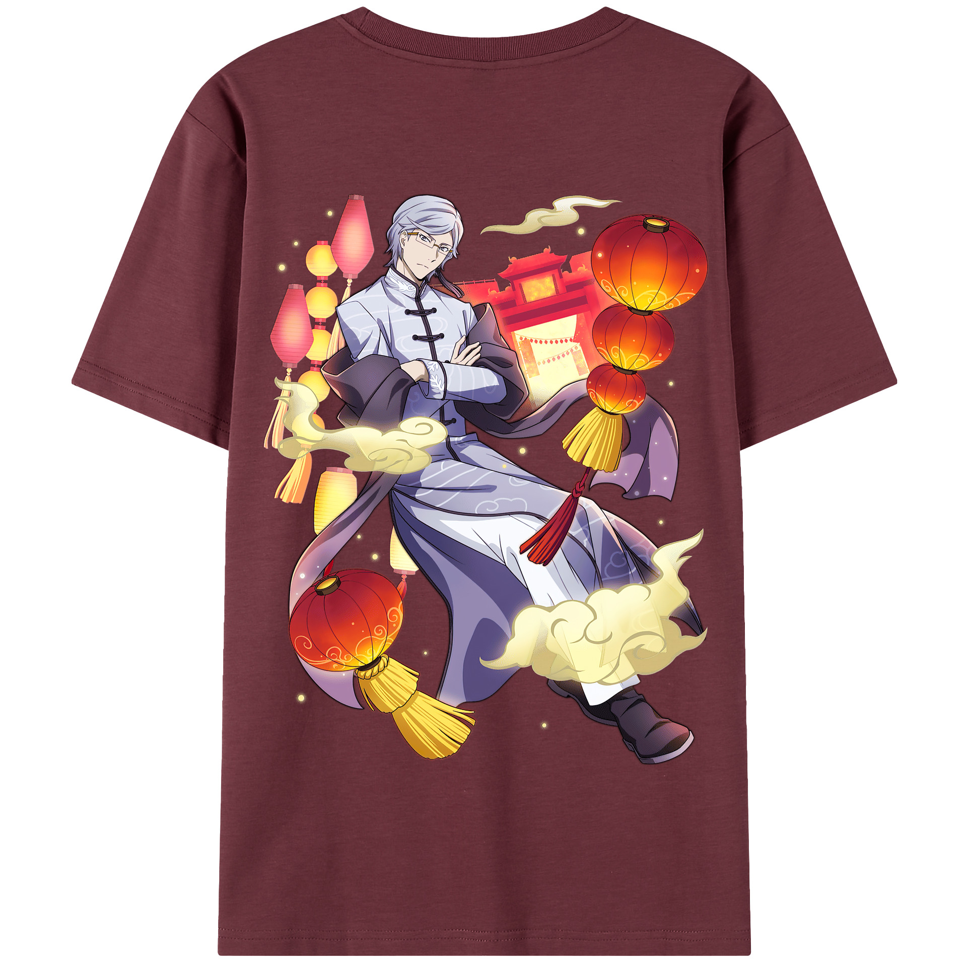 （画像用） 文豪ストレイドッグス Bungo Stray Dogs 綿100％半袖Tシャツ（背面プリント）
